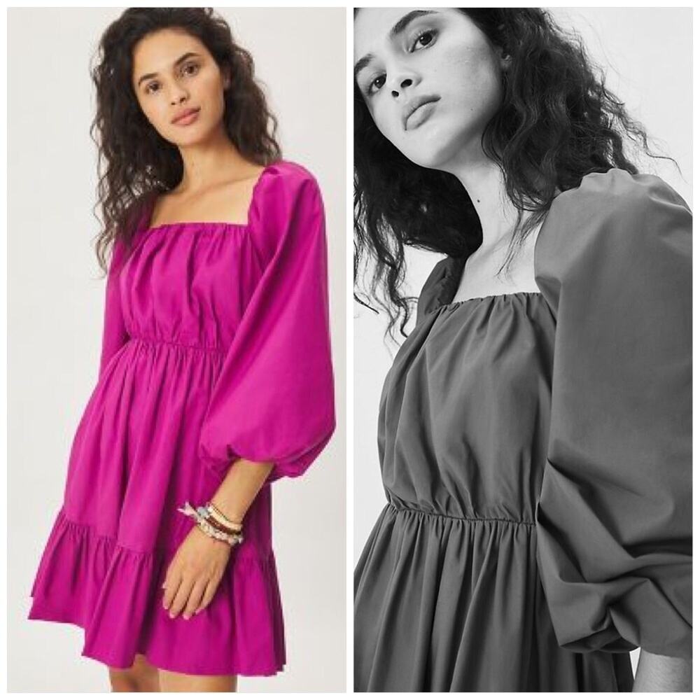 NWT ANTHROPOLOGIE MARIA TUNIC DRESS IN VIOLET - Picture 9 of 15